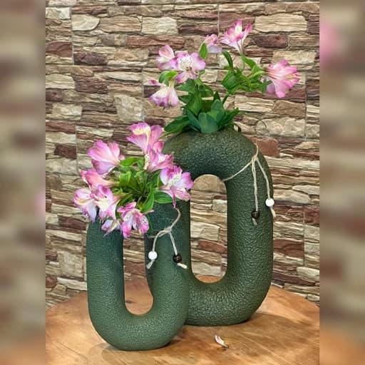 گلدان دکوری طرح دژاوو مدل A43 مجموعه 2عددی — تصویر ۲