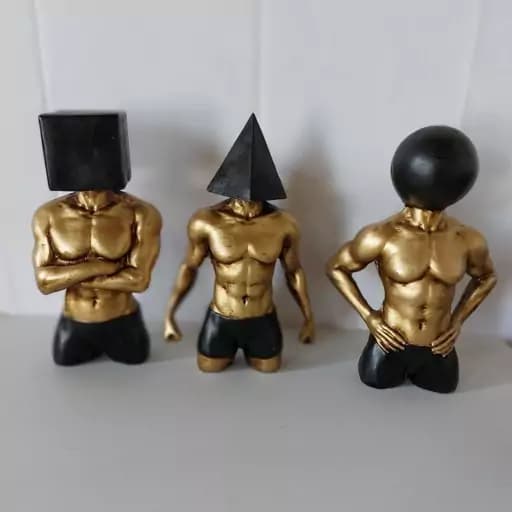 مجسمه بدنساز مجموعه 3 عددی