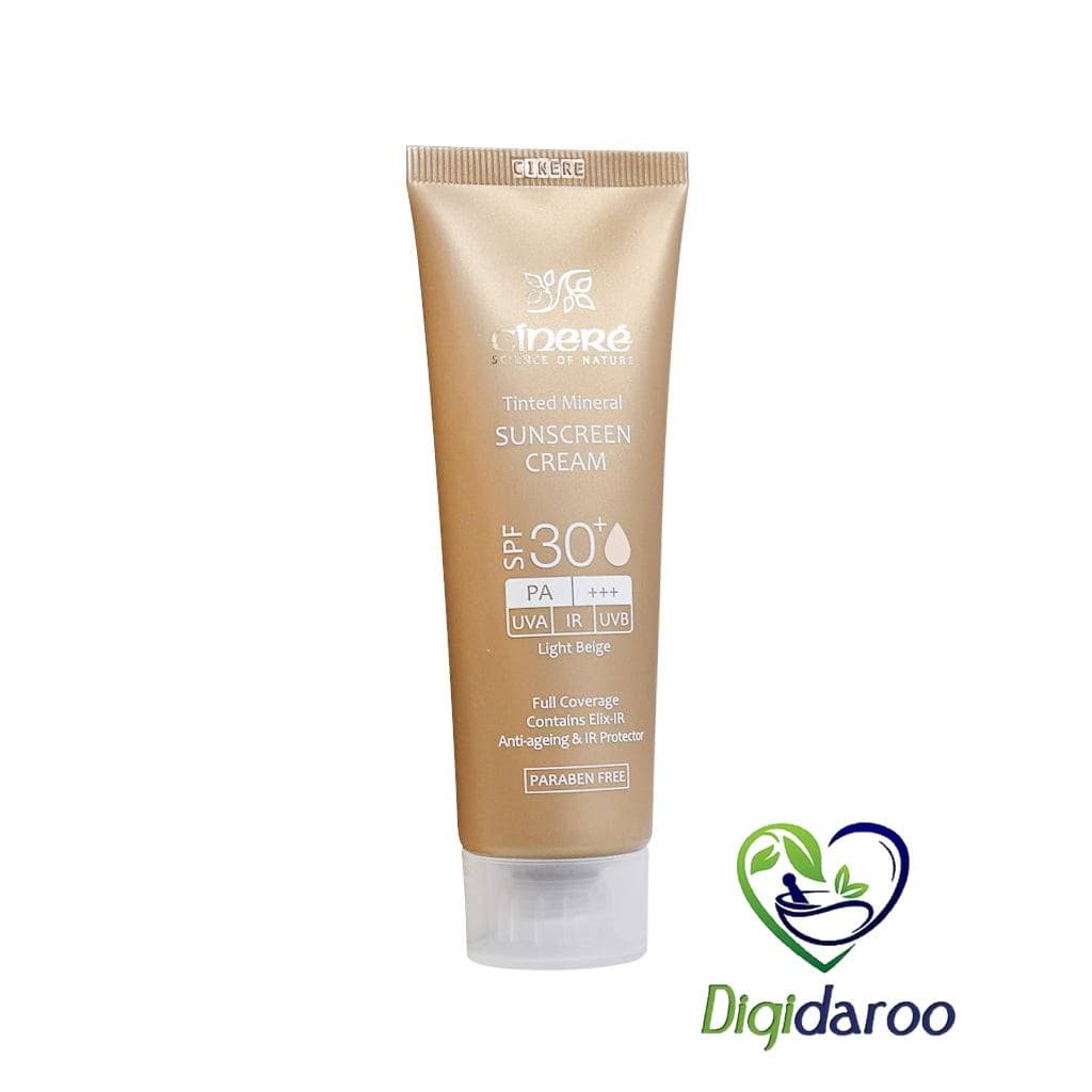 کرم ضد آفتاب SPF30 رنگی سینره 50 میلی لیتری بژ روشن
