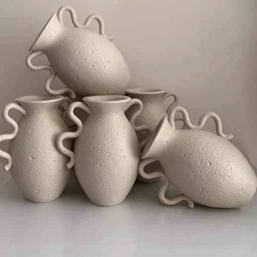 گلدان دکوری مدل تکسچری مدرن کوزه ای — تصویر ۵