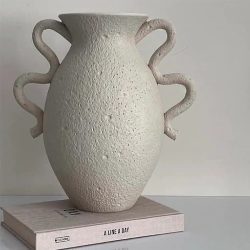 گلدان دکوری مدل تکسچری مدرن کوزه ای — تصویر ۲