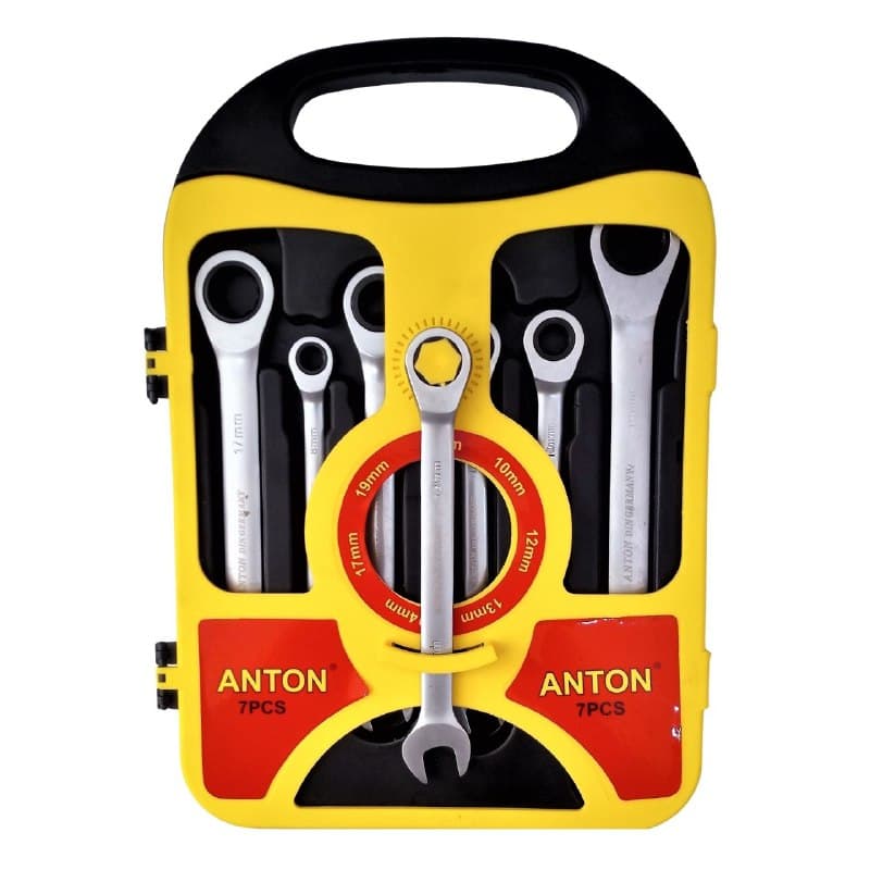ست آچار یک سر جغجغه 7 عددی Anton — تصویر ۲