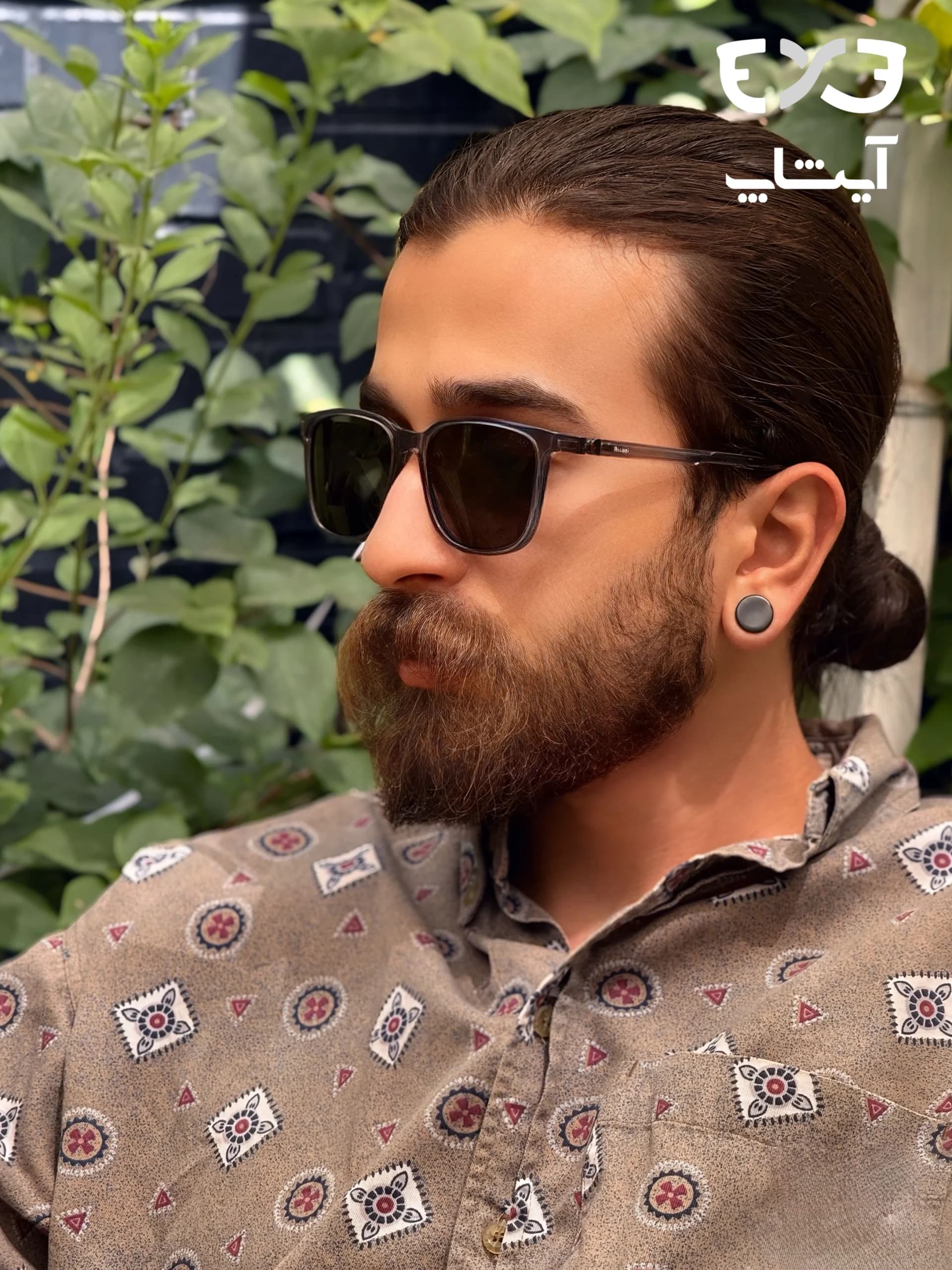 عینک آفتابی پلاریزه ریچل Richel شیشه ای دودی دسته 360 درجه — تصویر ۲