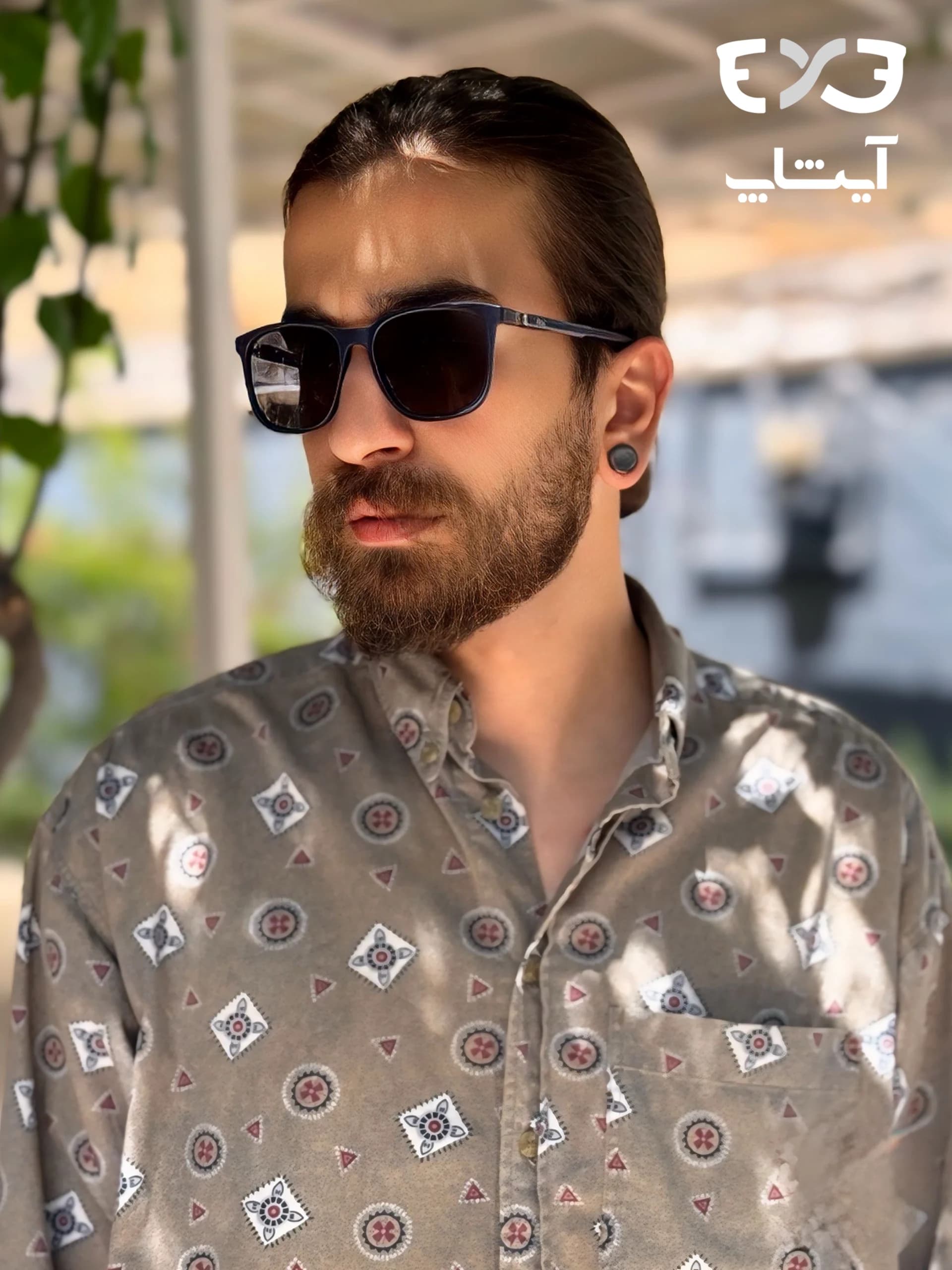 عینک آفتابی پلاریزه ریچل Richel درجه سورمه ای مات دسته 360 — تصویر ۶