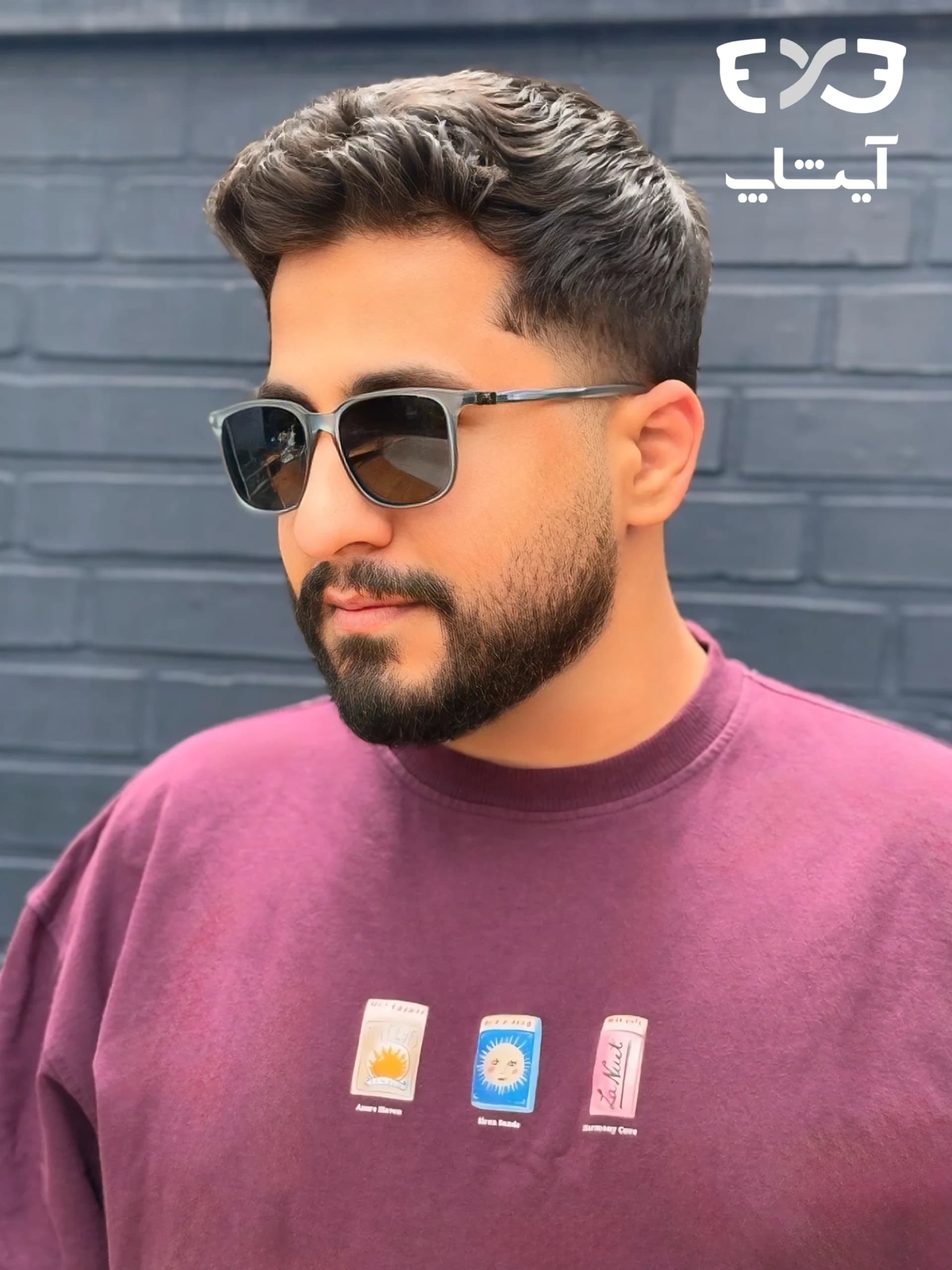عینک آفتابی پلاریزه ریچل Richel شیشه ای سبز دسته 360 درجه — تصویر ۲