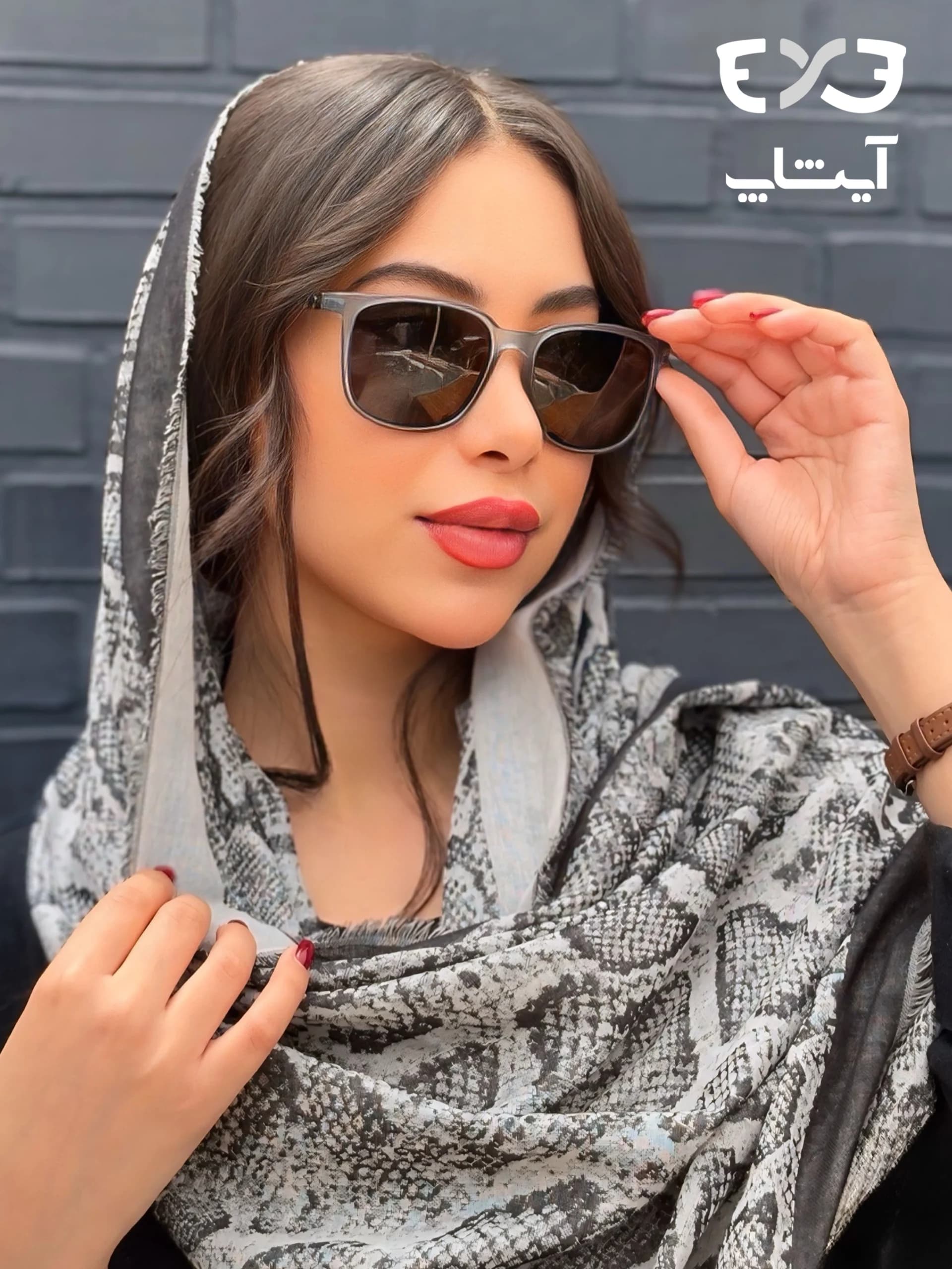 عینک آفتابی پلاریزه ریچل Richel شیشه ای سبز دسته 360 درجه — تصویر ۶