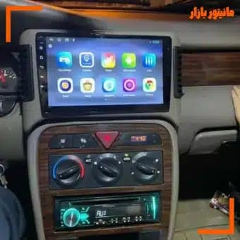 مانیتور اندروید خودرو سمند ال ایکس LX قاب بالا رام 1 حافظه 16 با دوربین دنده عقب