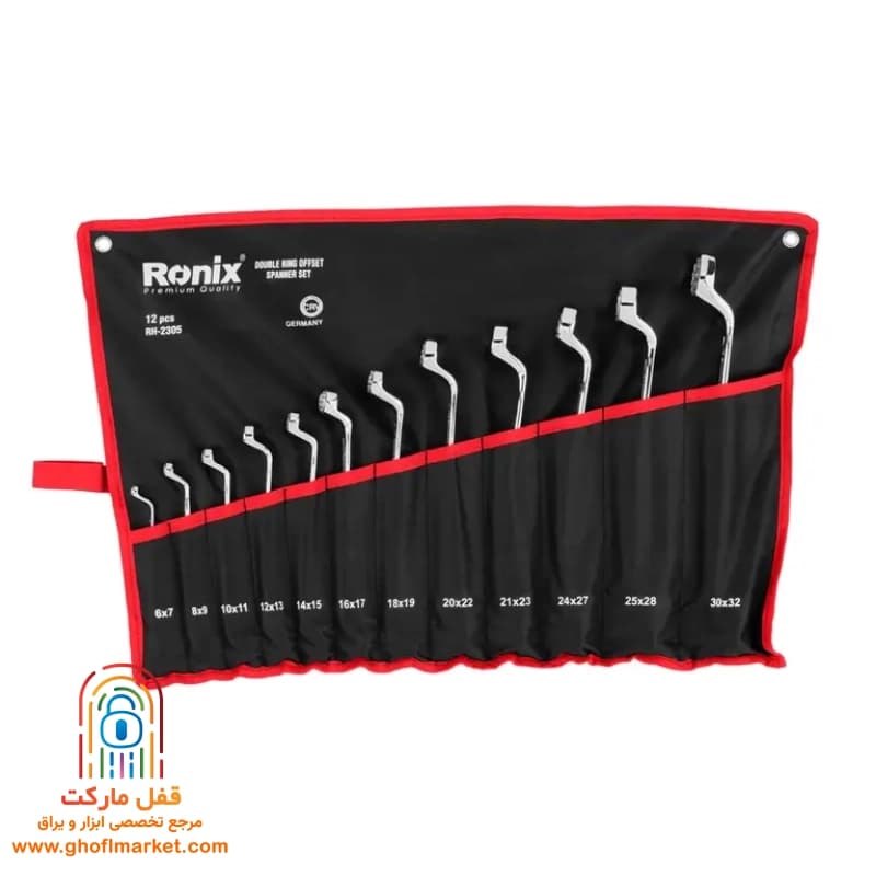 آچار 12 عددی دو سر رینگ کیفی رونیکس مدل RH-2305 — تصویر ۶