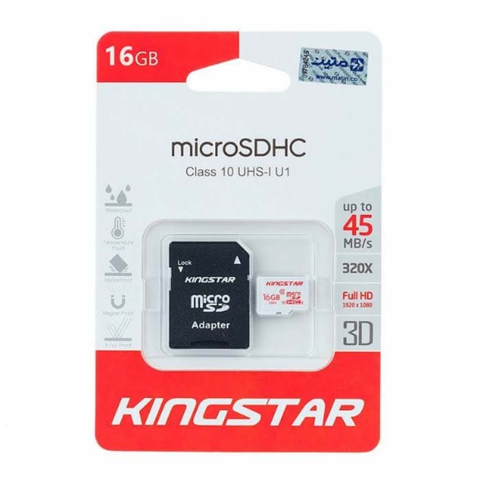 مموری میکرو KingStar Class10 45MB/s 16G — تصویر ۴