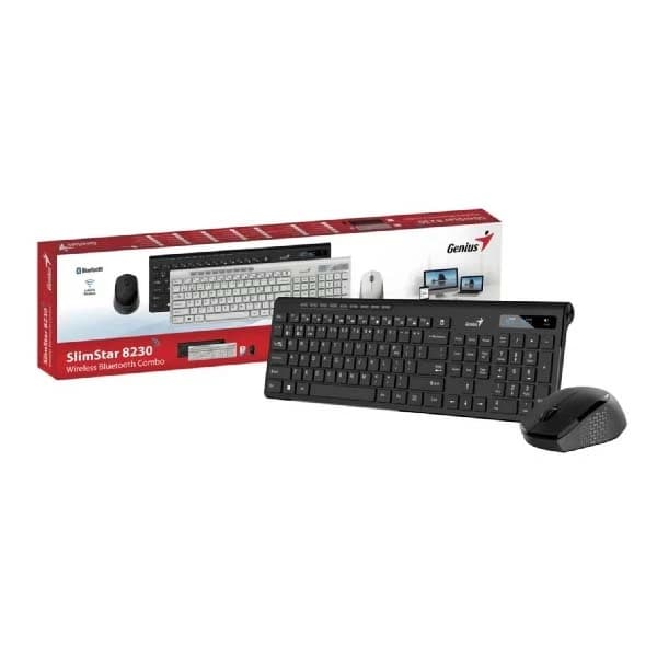 کیبورد و ماوس بی سیم جنیوس مدل SlimStar 8230 — تصویر ۹