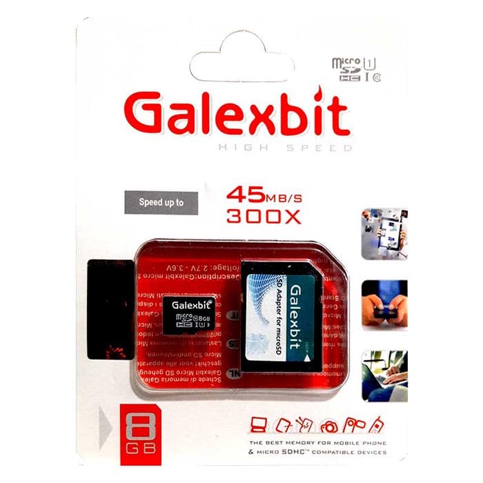 مموری میکرو Galexbit 300X U1 45MB/S 8GB — تصویر ۴