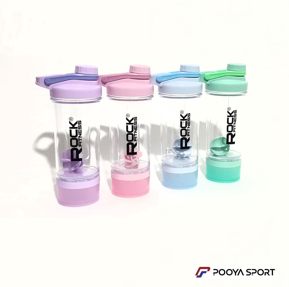 شیکر بدنسازی ROCK سه تیکه با ظرفیت 0.65 لیتر — تصویر ۹