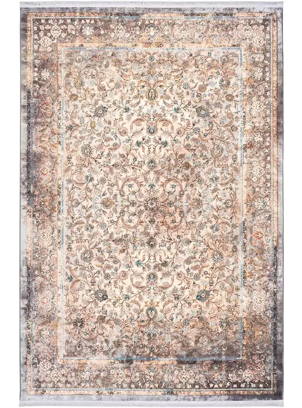 فرش کلاریس وینتیج طرح جاسمین 1200 شانه ساده کد 255009012 — تصویر ۲