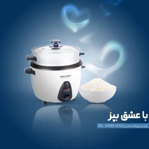 پلوپز نیولند NL2690-06 | پخت برنج و سبزیجات با بخارپز