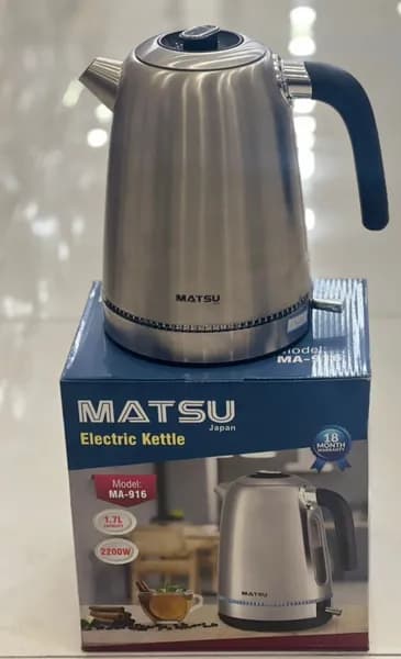 کتری برقی ماتسو مدل MA-916 | خرید کتری استیل ضدزنگ ۲۲۰۰ وات — تصویر ۲