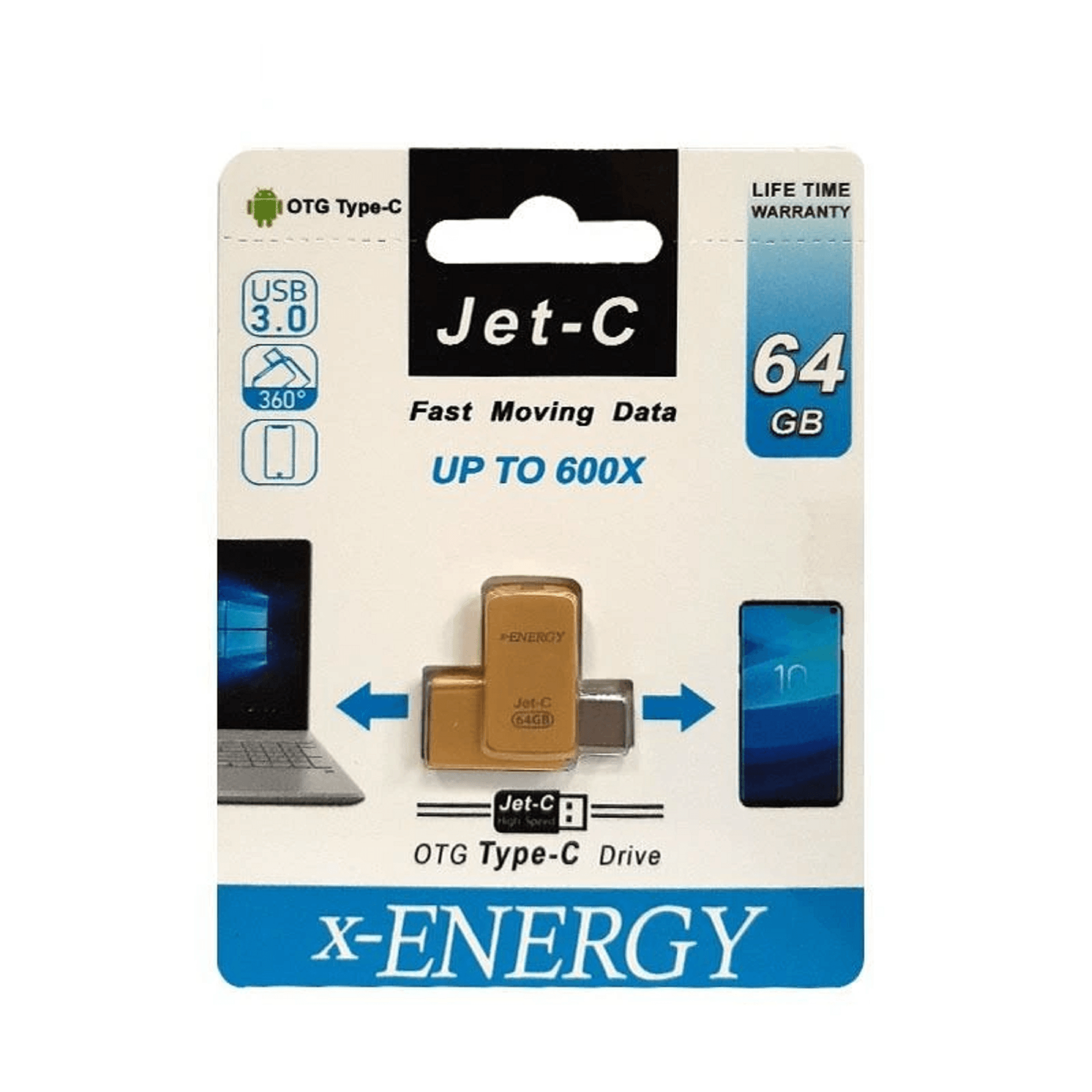 فلش مموری ایکس-انرژی مدل JET-C ظرفیت 64 گیگابایت — تصویر ۶
