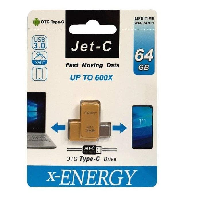 فلش مموری ایکس-انرژی مدل JET-C ظرفیت 64 گیگابایت — تصویر ۲
