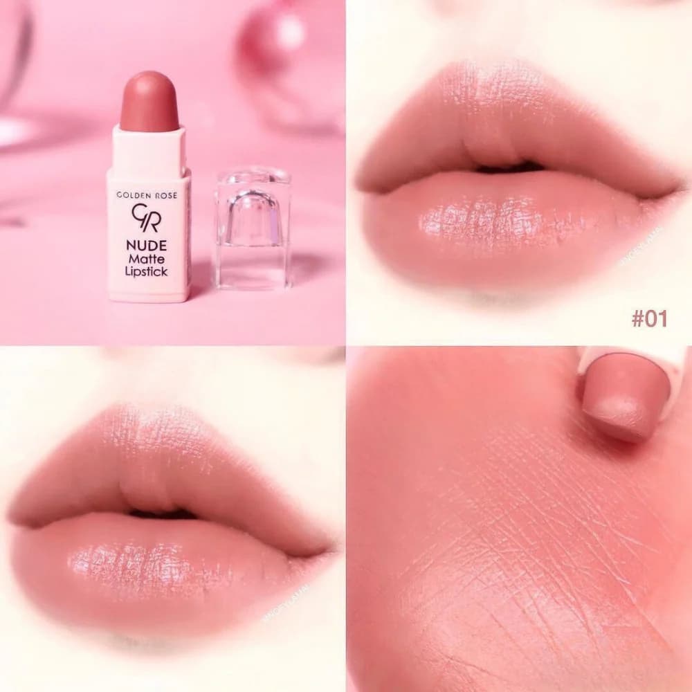 رژ لب مینی گلدن رز مدل Nude — تصویر ۴