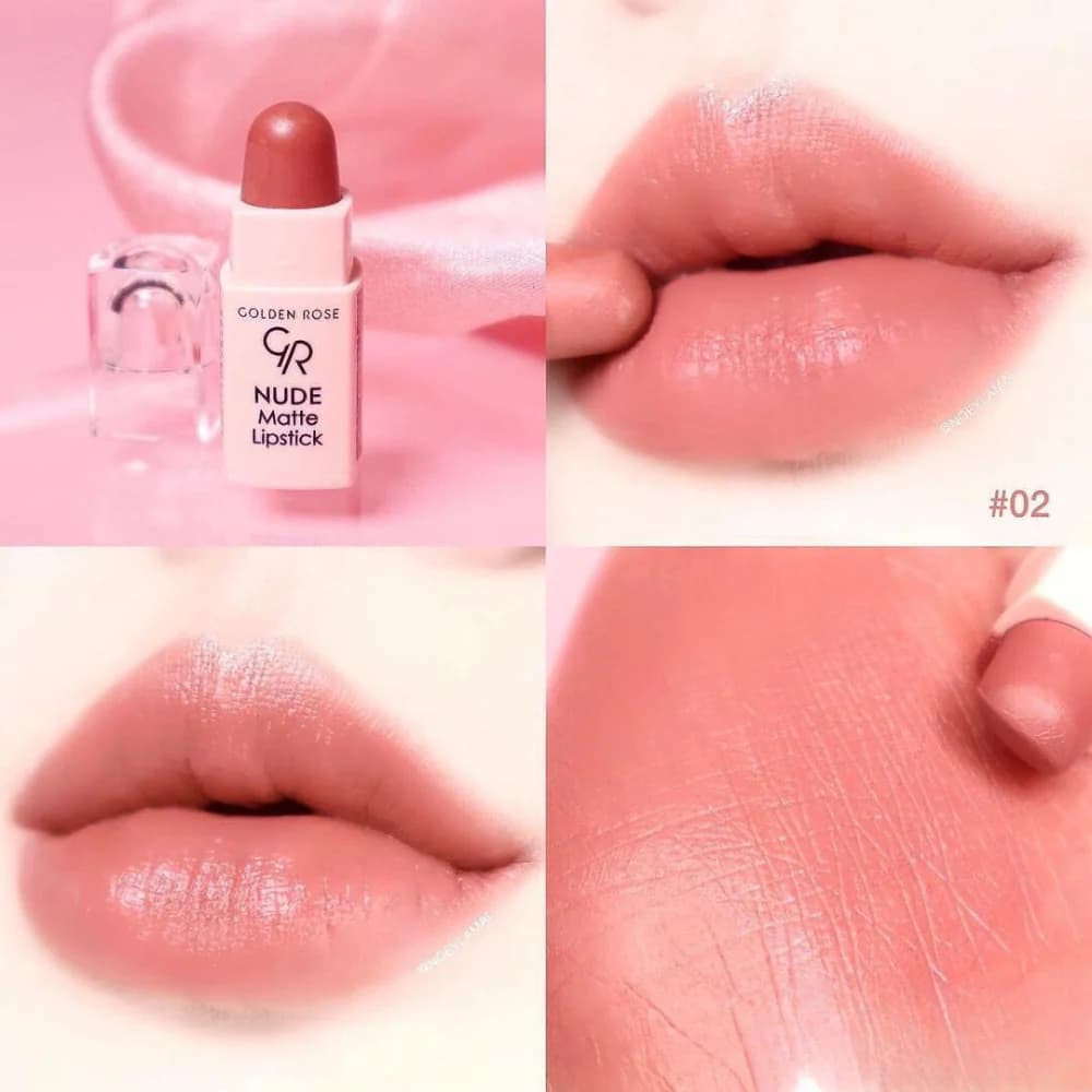 رژ لب مینی گلدن رز مدل Nude — تصویر ۵