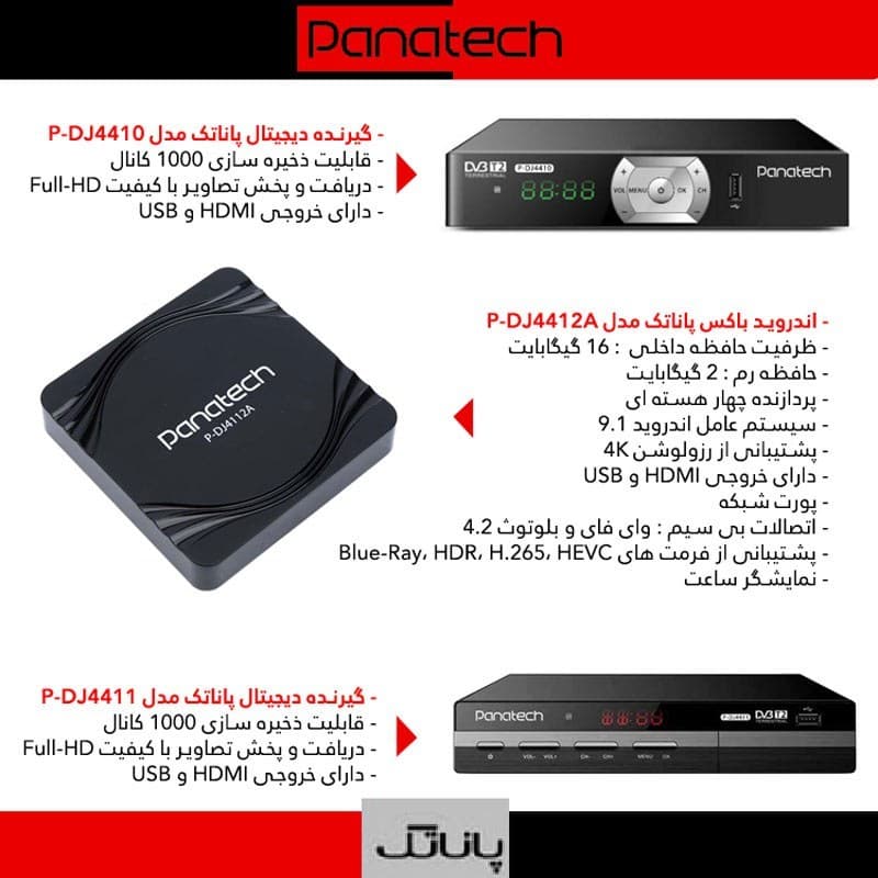 گیرنده دیجیتال Panatech P-DJ4410 — تصویر ۱۰