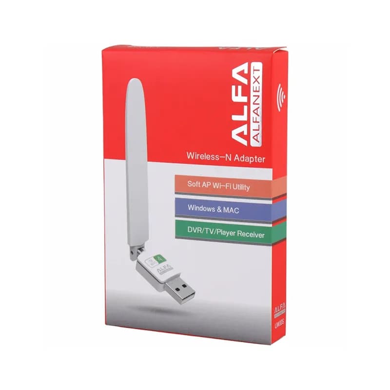 کارت شبکه بی سیم آنتن دار آلفا مدل Alfa UW10S 150Mbps — تصویر ۹