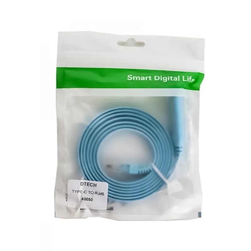 کابل تبدیل Type-C به RJ45 دی تک مدل DTECH 40050 — تصویر ۶
