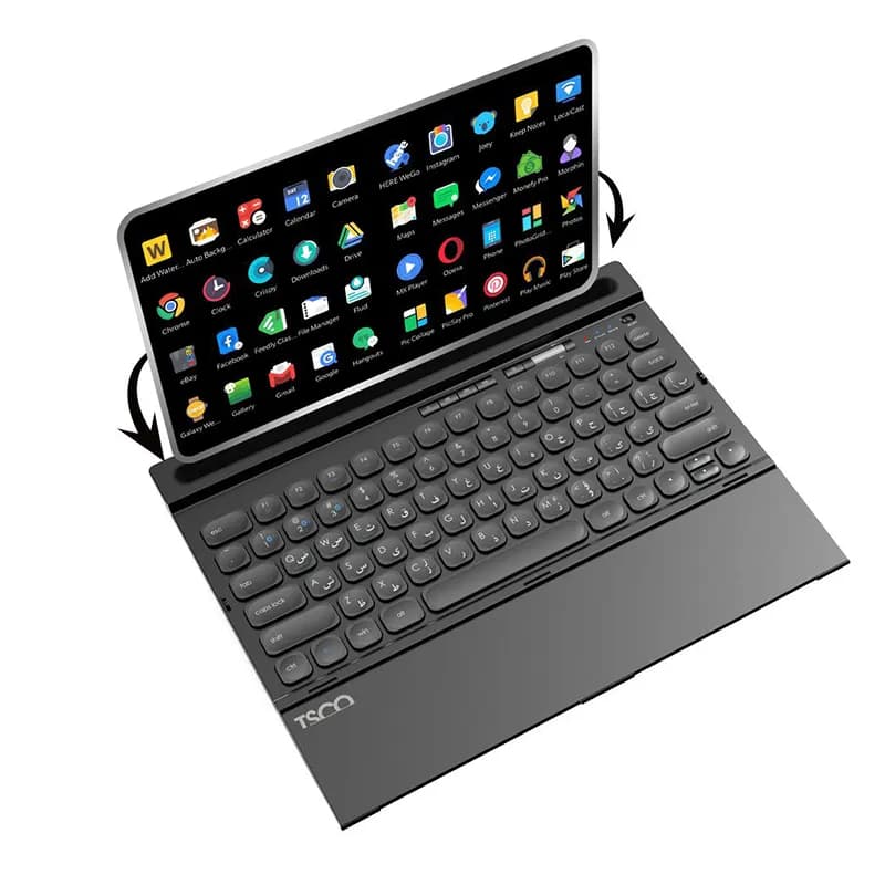 کیبورد بلوتوثی مخصوص موبایل تسکو مدل TK 7321 BT — تصویر ۸