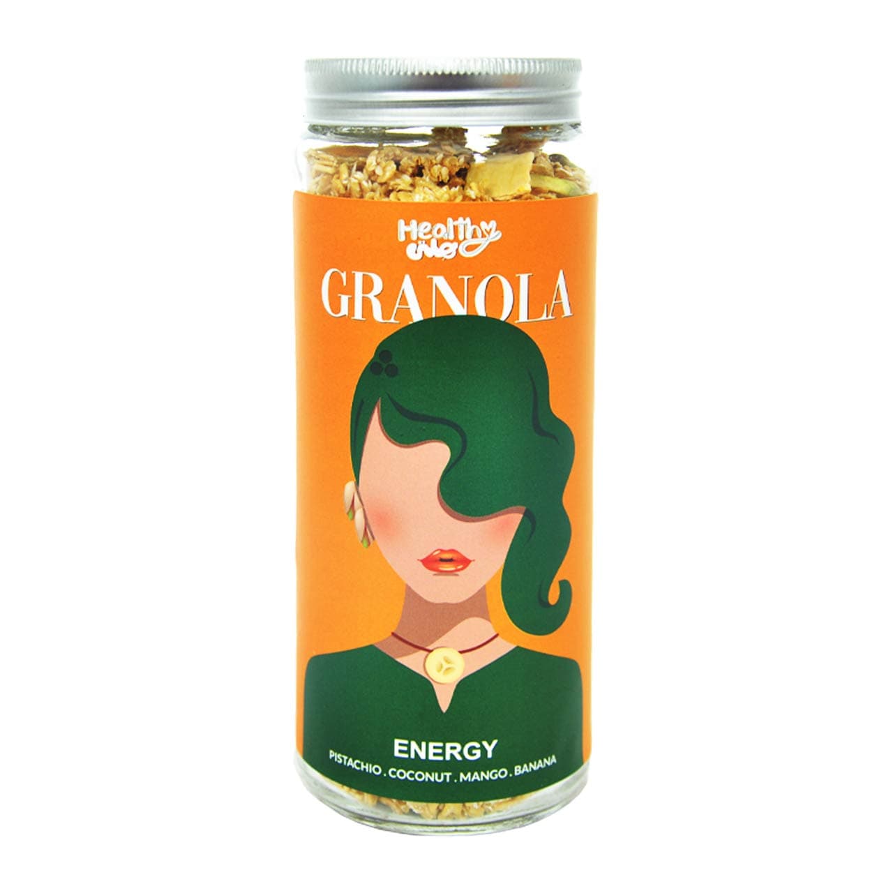 گرانولا انرژی جو دوسرپرک با پسته،انبه،نارگیل 350 گرم هلتی – Healthy Energy Granola — تصویر ۵