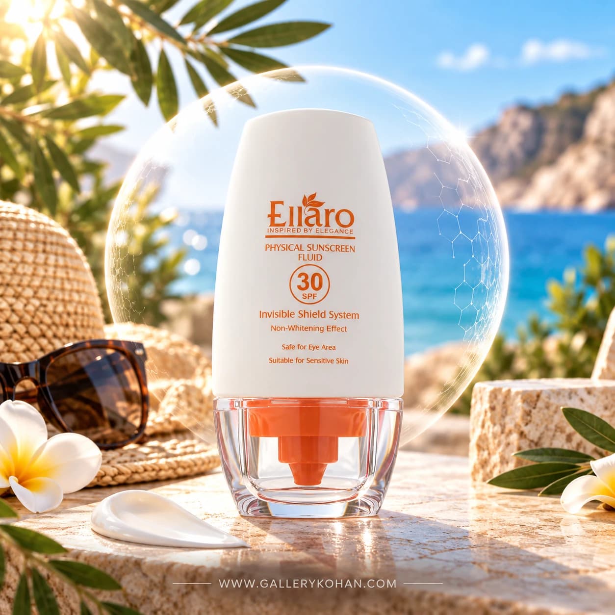 ضد آفتاب فلوئید الارو بی رنگspf30 فیزیکال — تصویر ۶