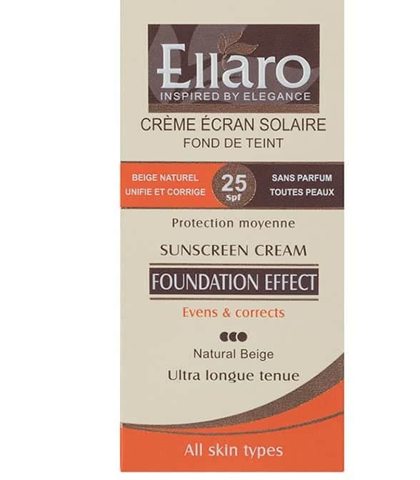 کرم ضد آفتاب کرم پودری الارو رنگ طبیعی spf 25 — تصویر ۱۰