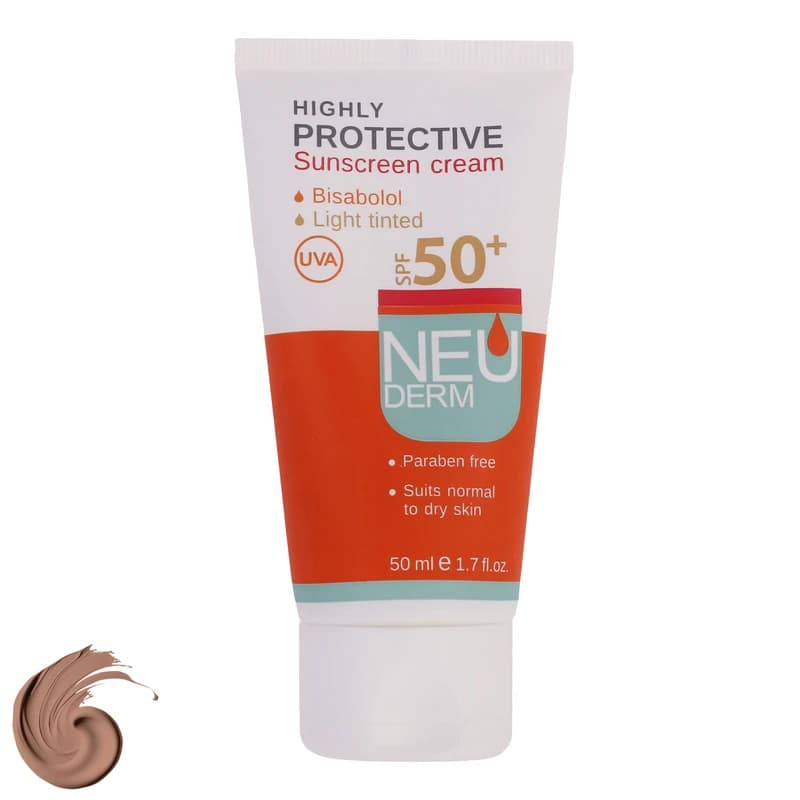 کرم ضد آفتاب نئودرم بی رنگ فاقد چربی Highly Protective SPF50 — تصویر ۹