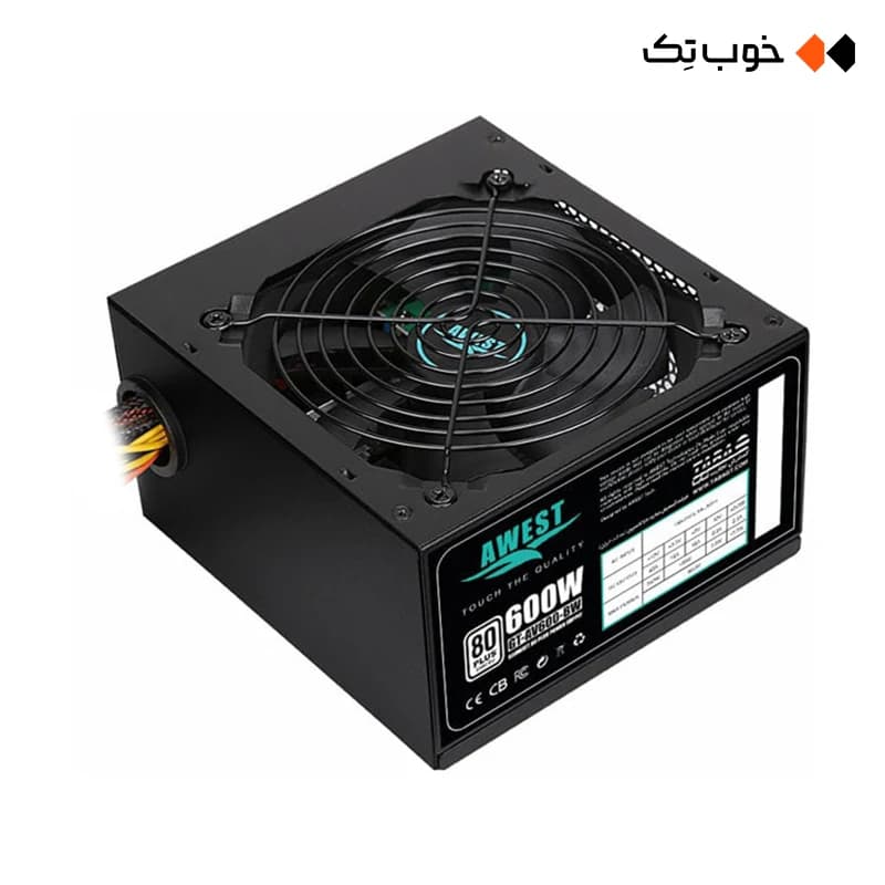 پاور 600 وات غیر ماژولار اوست مدل GT-AV600-BW — تصویر ۸