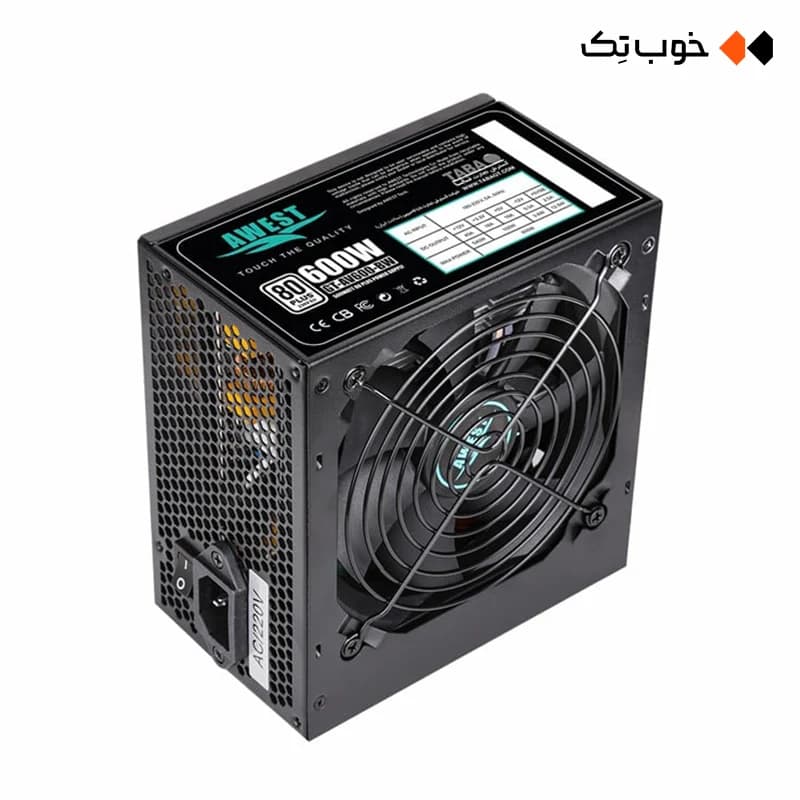 پاور 600 وات غیر ماژولار اوست مدل GT-AV600-BW — تصویر ۱۱