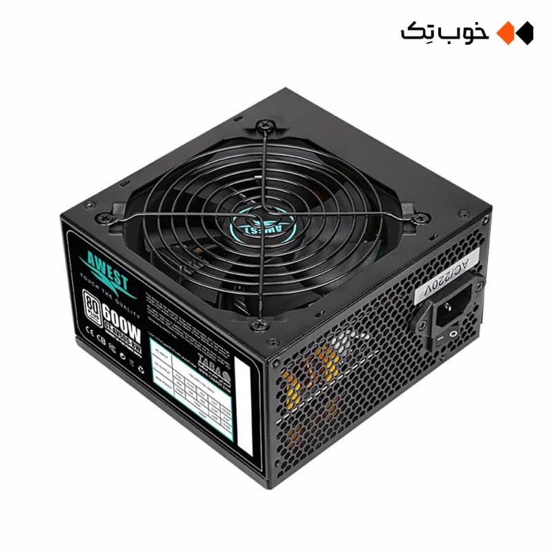 پاور 600 وات غیر ماژولار اوست مدل GT-AV600-BW — تصویر ۲