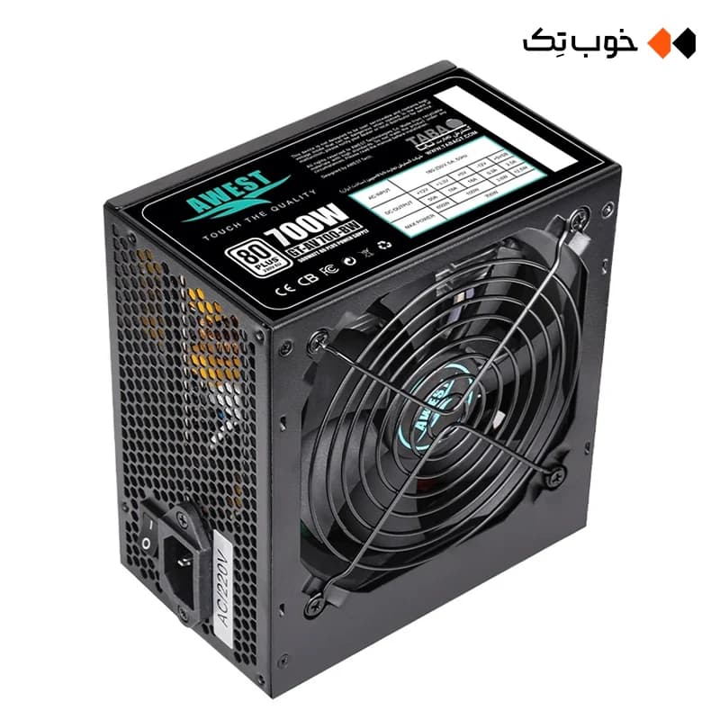 پاور 700 وات غیر ماژولار اوست مدل GT-AV700-BW — تصویر ۷