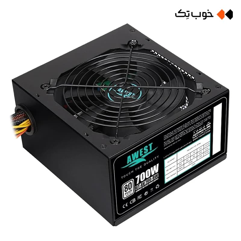 پاور 700 وات غیر ماژولار اوست مدل GT-AV700-BW — تصویر ۶