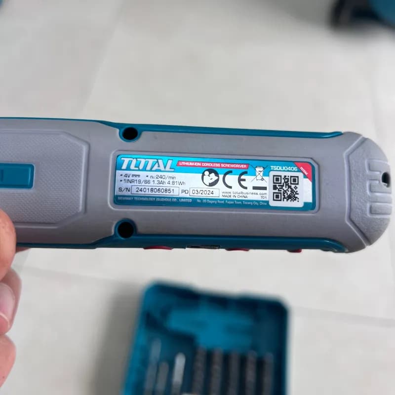 پیچ گوشتی شارژی توتال مدل TSDLI0406 — تصویر ۷