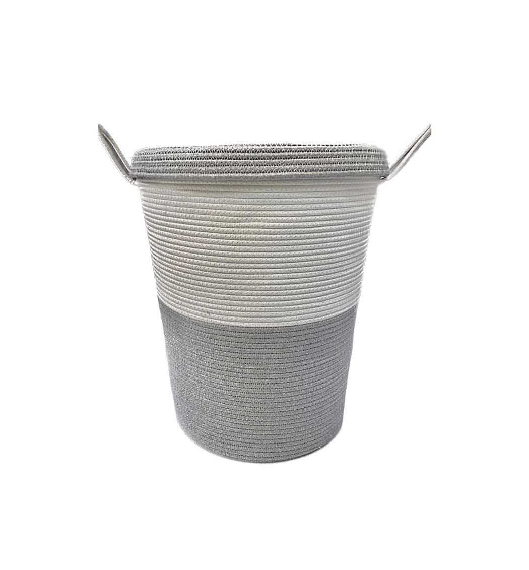 سبد لباس کنفی بزرگ دسته دار {Woven Storage Baskets} — تصویر ۹