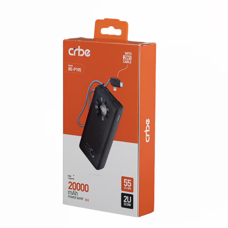 پاوربانک 20000 میلی آمپر BE-P105 کربی (CRBE) — تصویر ۱۲