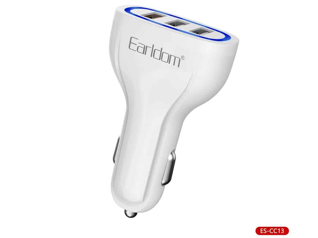شارژر فندکی سه پورت یو اس بی 3.1 آمپر ارلدام ES-CC13 — تصویر ۹