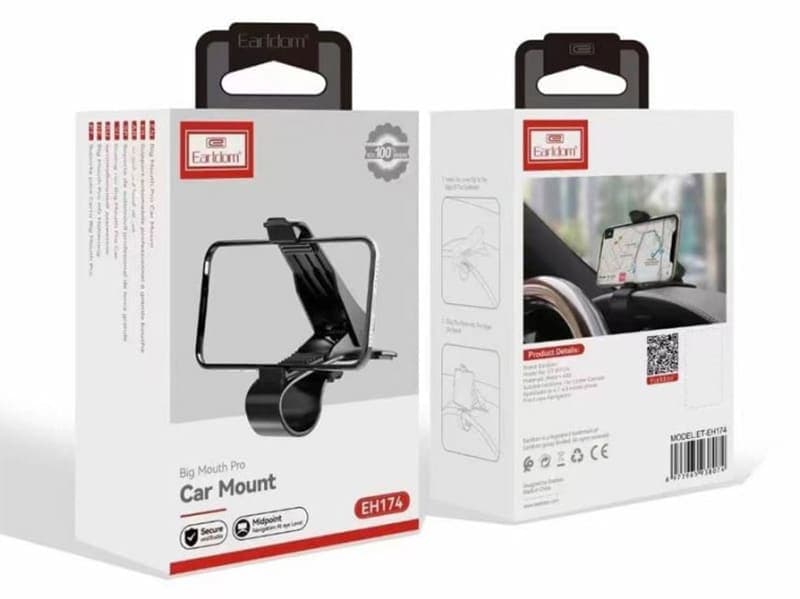 هولدر موبایل داخل خودرو داشبوردی گیره ای ارلدام EARLDOM ET-EH174 CAR MOUNT — تصویر ۴