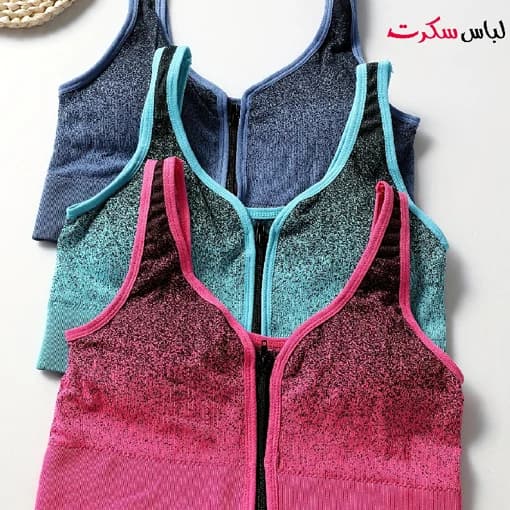 نیم تنه ورزشی زیپ دار ls7747 — تصویر ۴