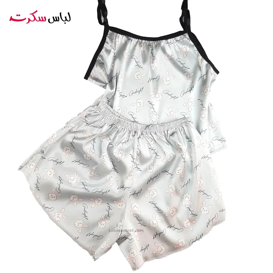تاپ و شلوارک ساتن فانتزی ls1128