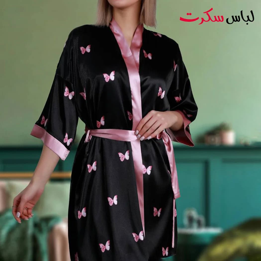 روبدوشامبر ساتن ابریشم زنانه lebassecret508 — تصویر ۳