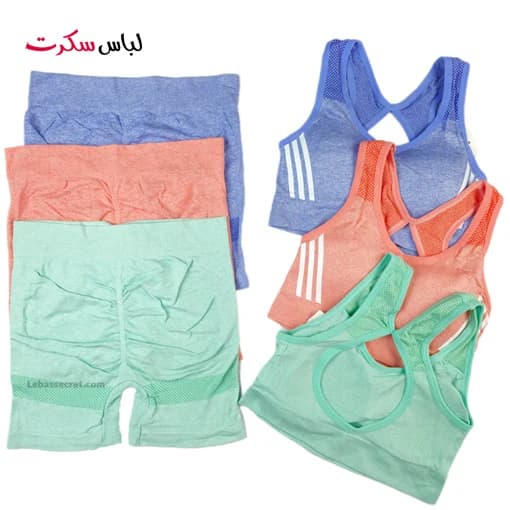 ست نیم تنه شورتک اسپرت حرفه ای ls02078 — تصویر ۵