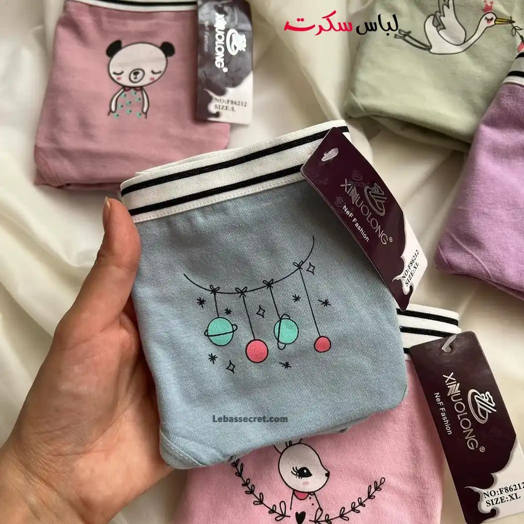 شورت اسلیپ زنانه بسته 3عددی ls8621 — تصویر ۸