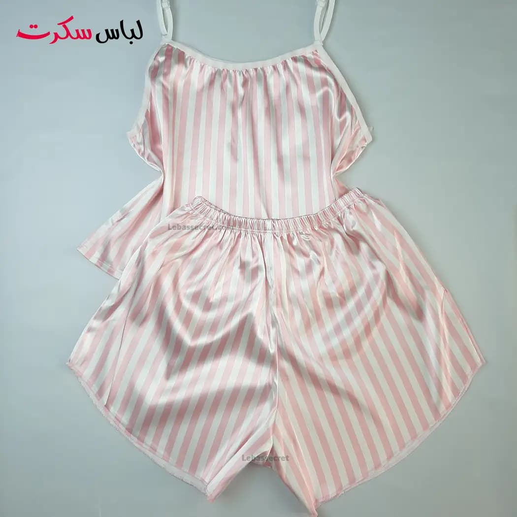 لباس خواب ویکتوریا سکرت مدل تاپ و شلوارک Ls0826 — تصویر ۳