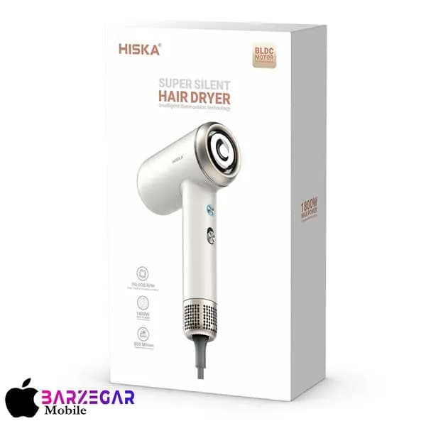 سشوار حرفه ای هیسکا Hiska مدل H5256 توان 1800 وات با یون منفی — تصویر ۹