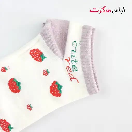 جوراب مچی دخترانه توت فرنگی j073 — تصویر ۶