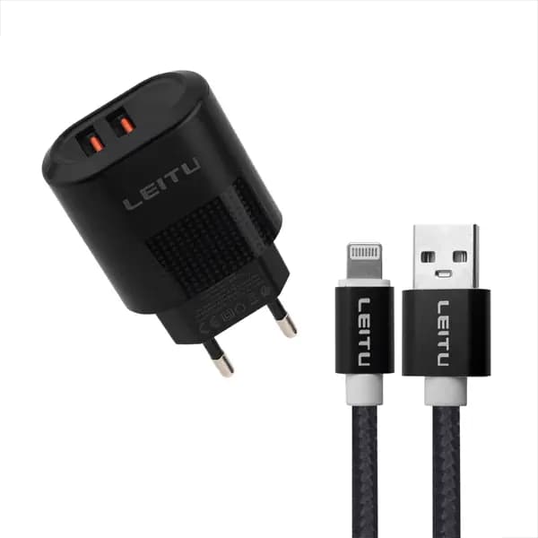 شارژر دیواری LH-31 لیتو همراه کابل آیفون — تصویر ۵